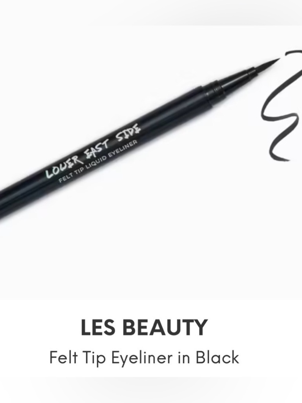 Felt Tip Liquid Eyeliner — Black